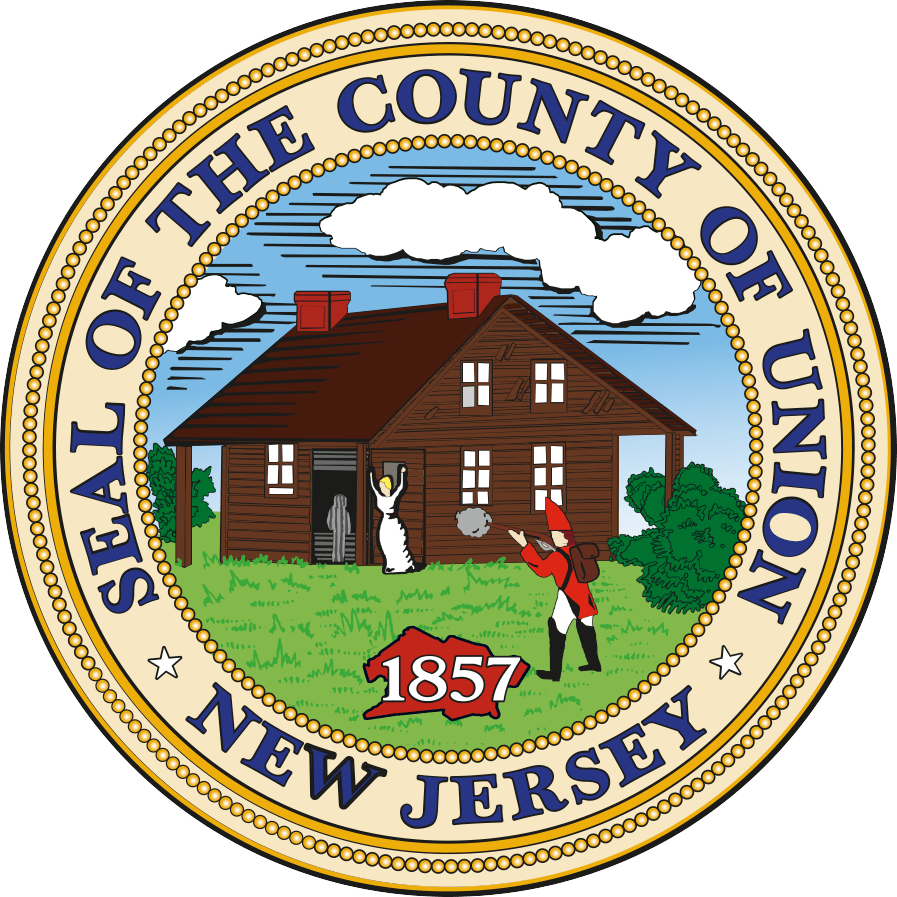 Union County Seal featuring Hannah Caldwell.